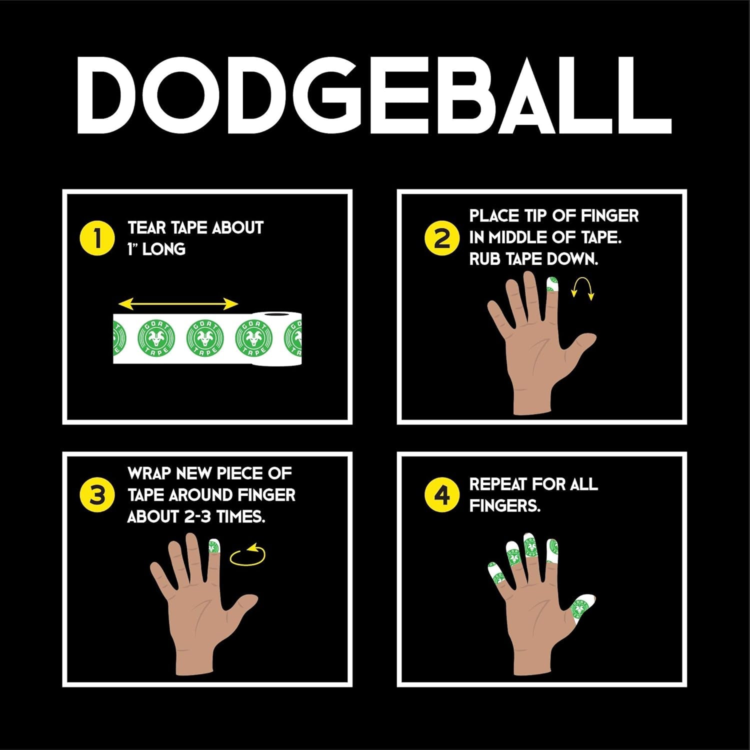 Scary Sticky Premium Athletic Tape | Weightlifting Tape | Thumb Tape for Hook Grip – Sticks with You through the Toughest Fitness Workouts and Lifts