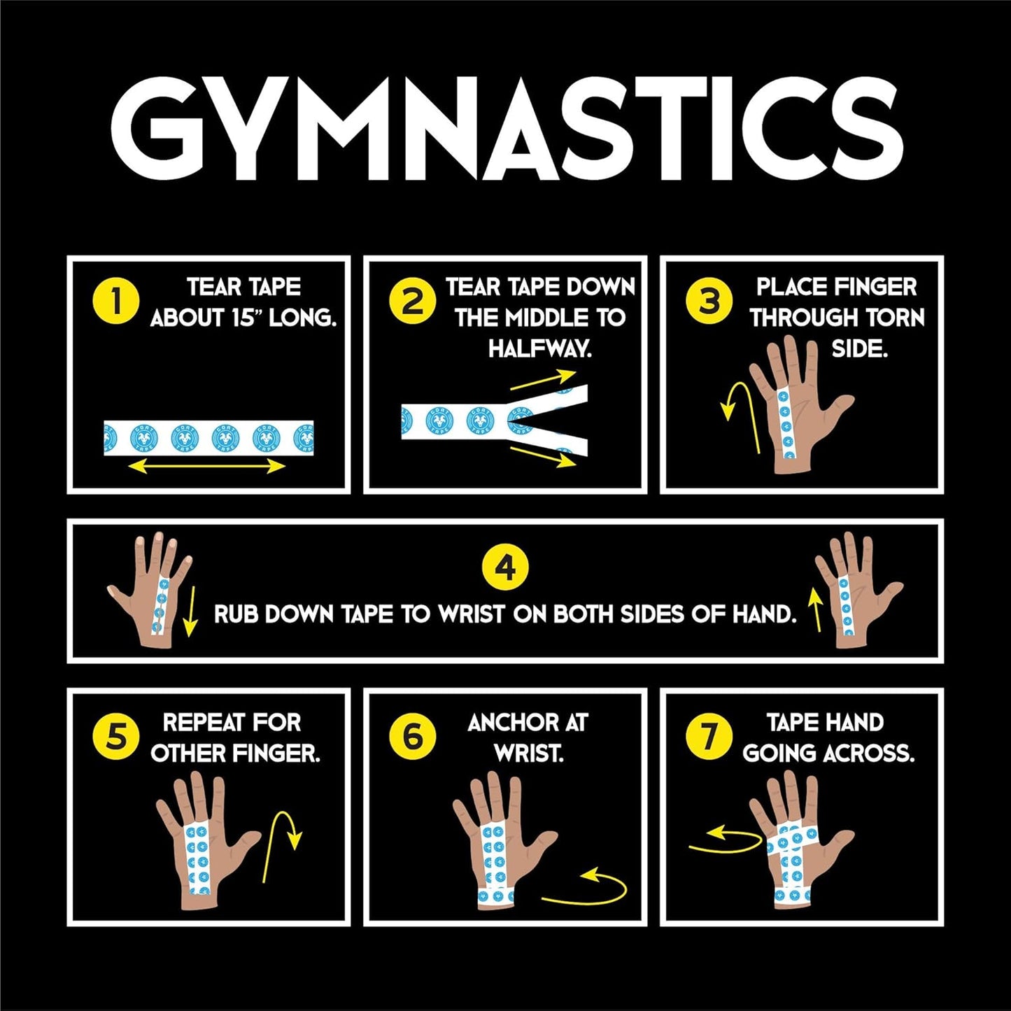 Scary Sticky Premium Athletic Tape | Weightlifting Tape | Thumb Tape for Hook Grip – Sticks with You through the Toughest Fitness Workouts and Lifts