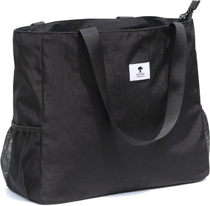 LARGE BEACH BAG Water Resistant Lightweight 20 Inch Women Oversize Tote Bag for Gym Beach Travel Pool Yoga Nurse