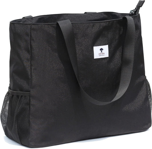 LARGE BEACH BAG Water Resistant Lightweight 20 Inch Women Oversize Tote Bag for Gym Beach Travel Pool Yoga Nurse